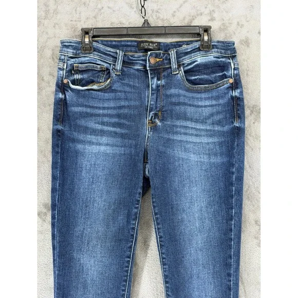 Judy Blue Skinny Fit Jeans Medium Wash Mid Rise JB822252MD Womens Size 13/31 - Picture 2 of 12